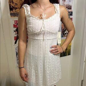 No Boundaries White Lace Dress